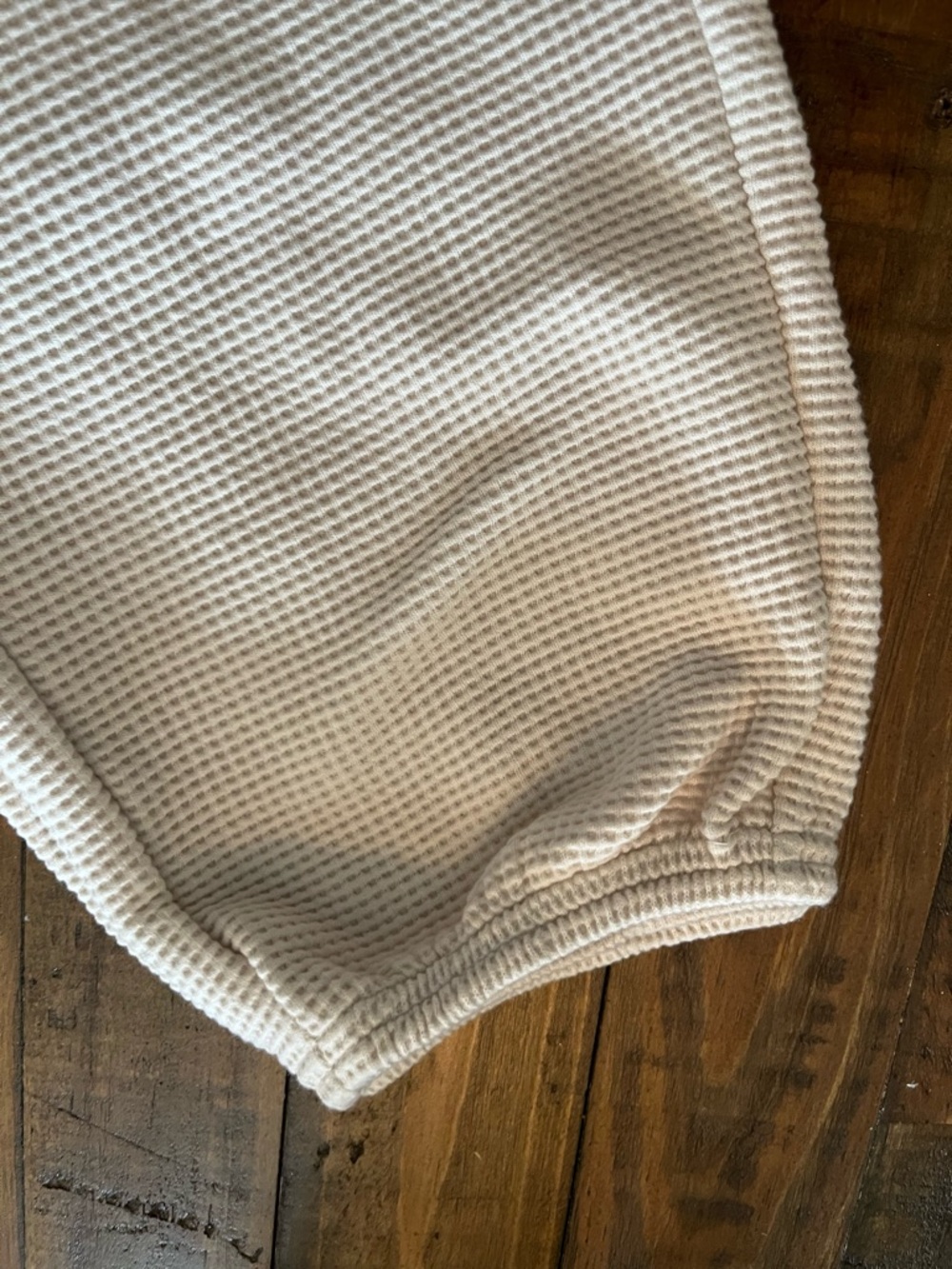 Athleta Tranquil Mid Rise Waffle Jogger Cream Lounge Pants Women’s Small Petite - Picture 9 of 9